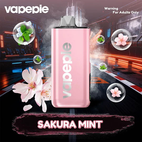MIĘTOWA WIŚNIA (SAKURA MINT)-Vapepie PRO 40000 zaciągnięć