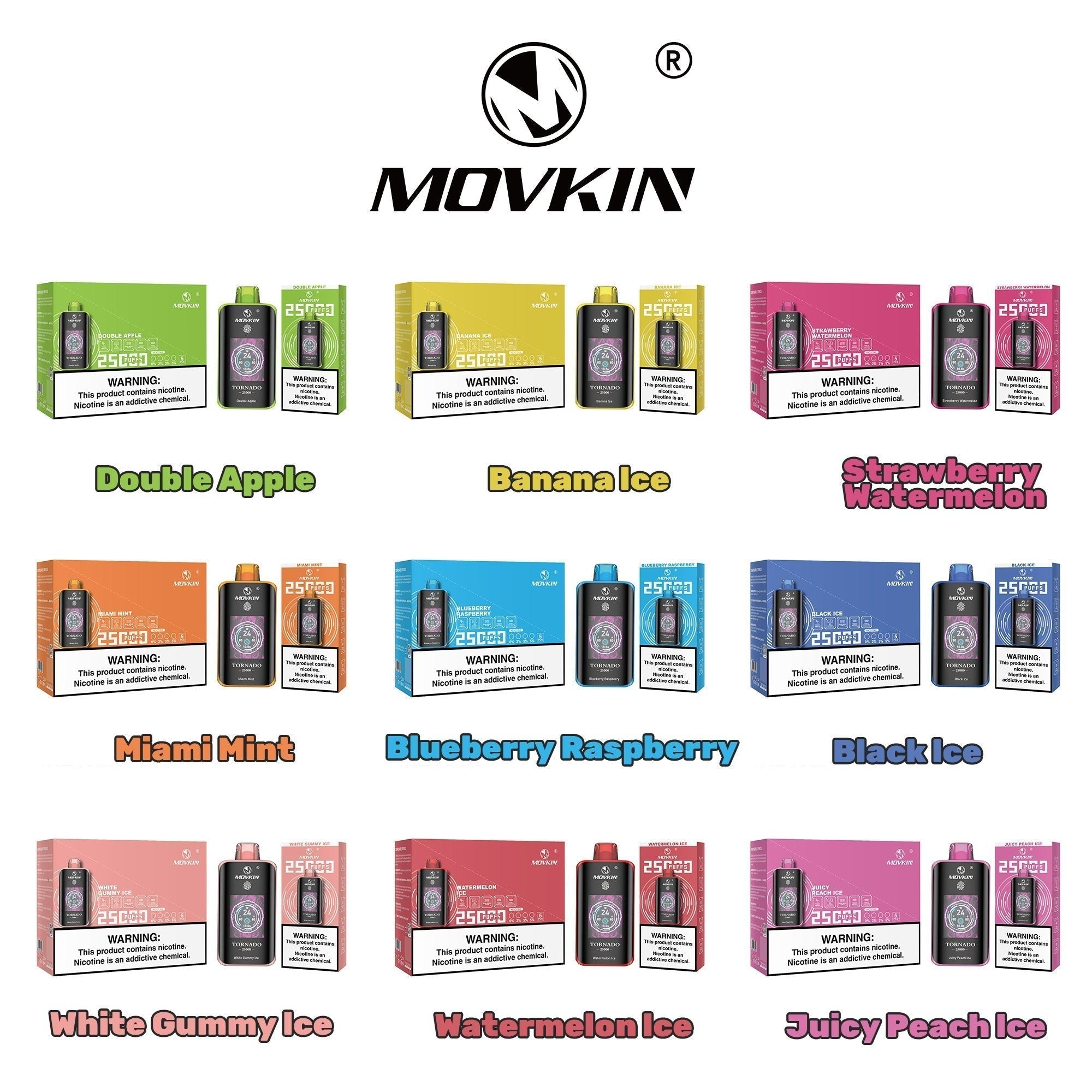 Movkin Tornado 25000 Vape – Smart Display and Best Flavors