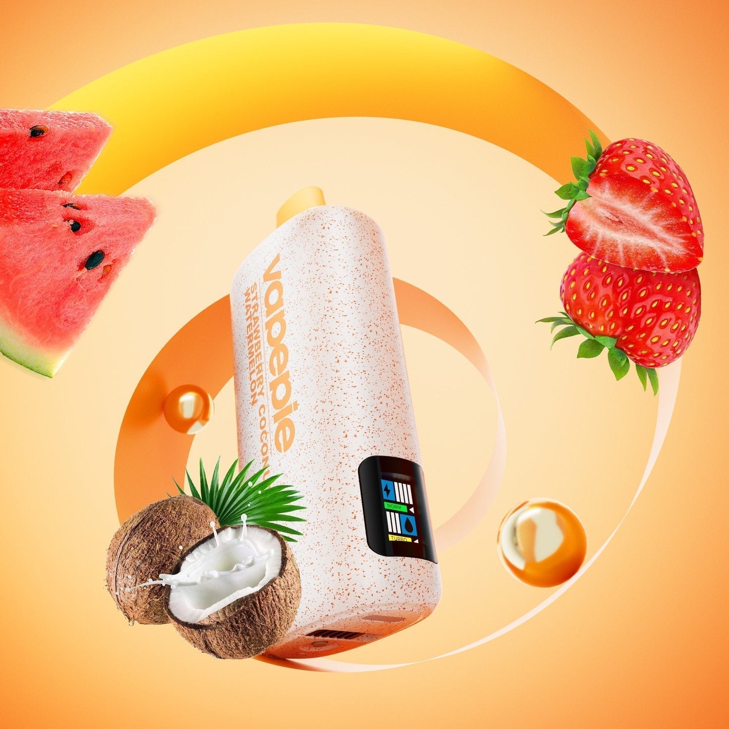 VAPEPIE PowerGo 9800 PUFFS – STRAWBERRY COCONUT WATERMELON