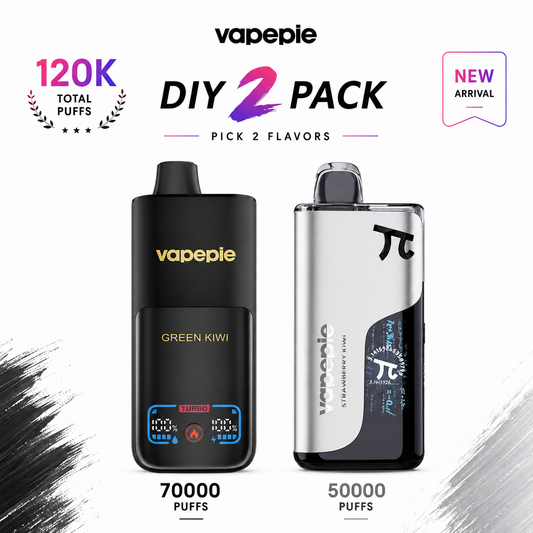 🔮DIY 2 PACK☛PICK 2 FLAVORS VAPEPIE 70000+50000