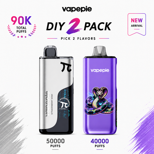 🔮DIY 2 PACK☛PICK 2 FLAVORS VAPEPIE 50000+40000 PRO