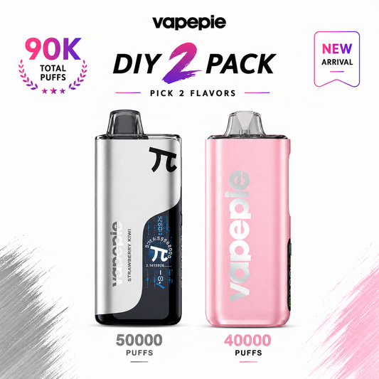 🔮DIY 2 PACK☛PICK 2 FLAVORS VAPEPIE 50000+40000 MAX