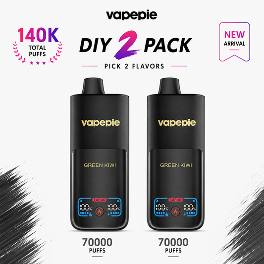 🔮DIY 2 PACK☛PICK 2 FLAVORS VAPEPIE 70000+70000