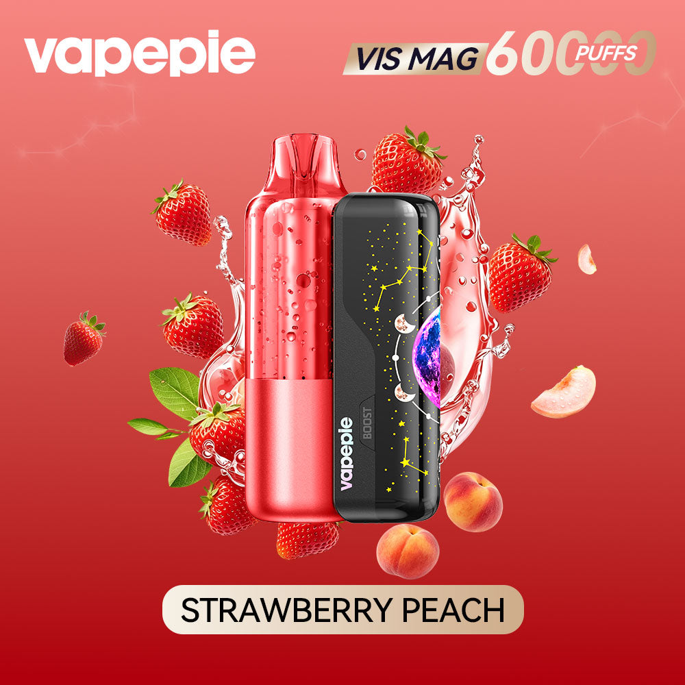 STRWBERRY PEACH-VIS MAG 60000 PUFFS+Pod combo pack